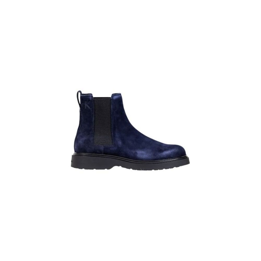 Calvin Klein Jeans Blue Suede Leather Chelsea Men's Boots